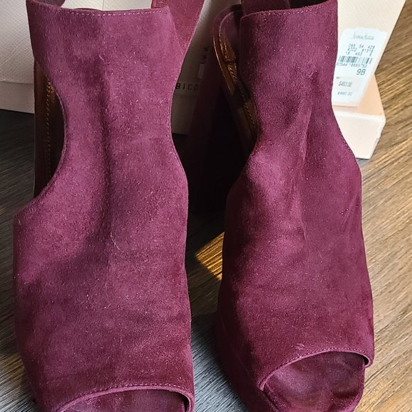 PRADA calzature donna suede shoes ankle strap platform sandal open toe 8.5/39 - Picture 4 of 16